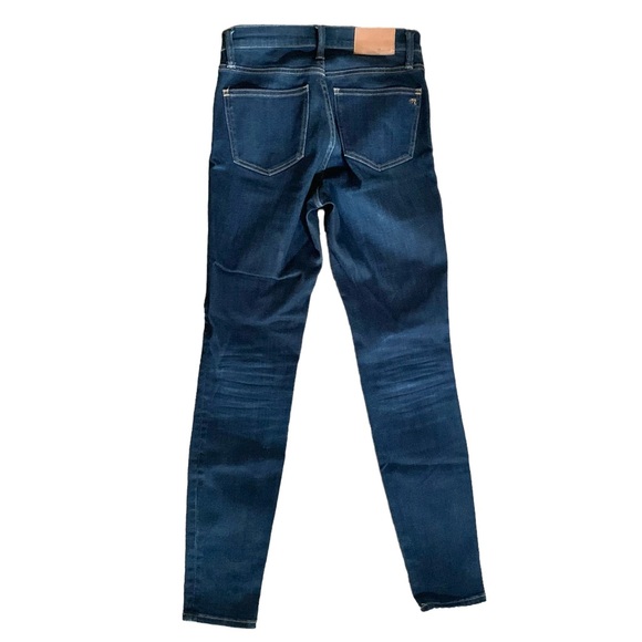 Madewell 25 dark wash 9” high-rise skinny preppy twee boho festival casual work - Picture 3 of 7